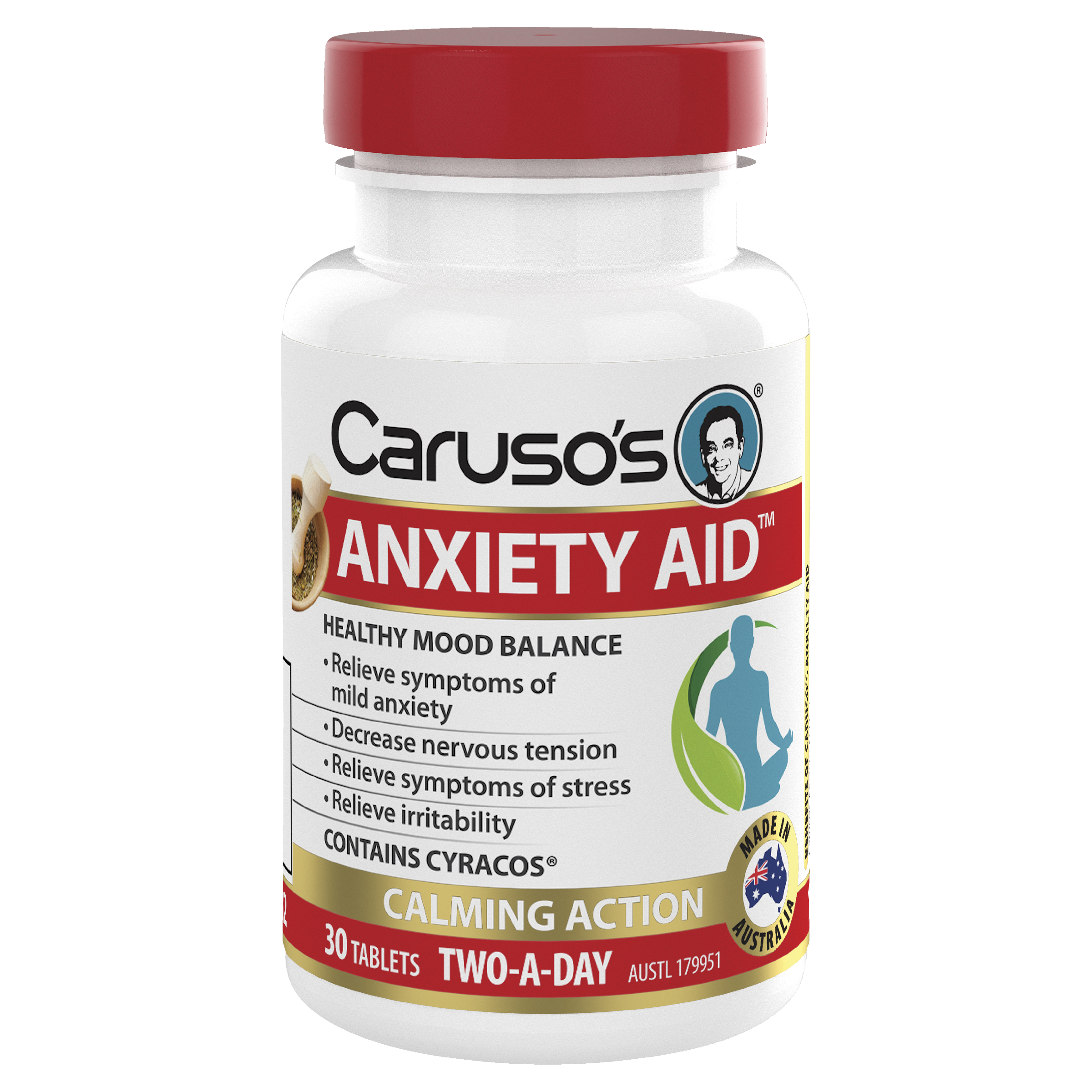 Caruso s Anxiety Aid 30 Tablets