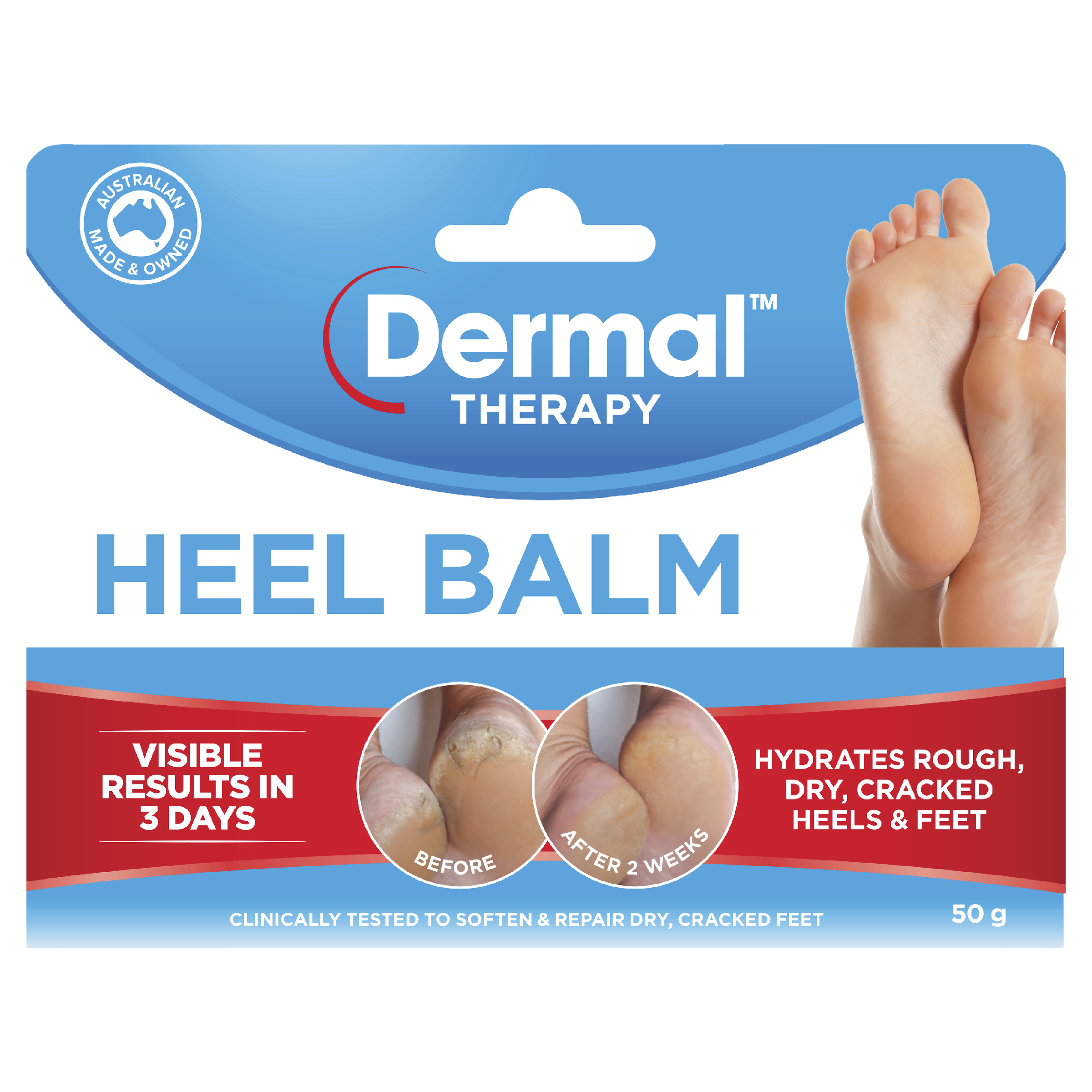 Order Dermal Therapy Heel Balm 50g Now Aussie Pharmacy