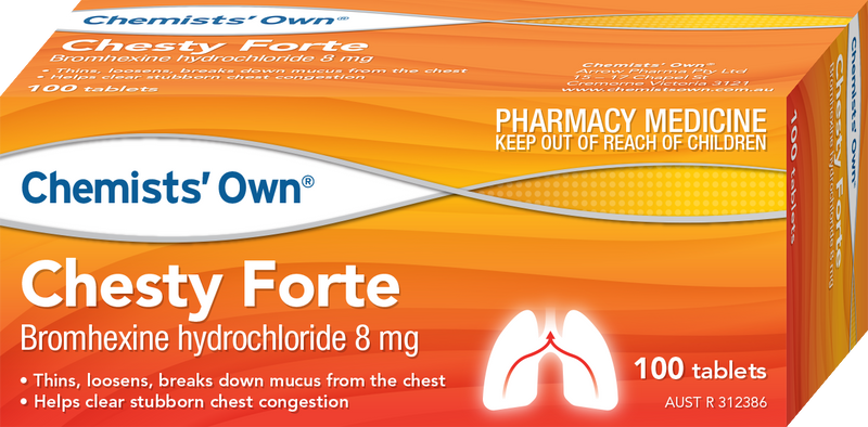 Chemist Own Chesty Forte 8mg 100 Tablets