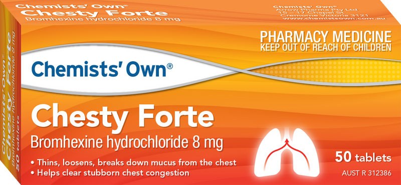 Chemist Own Chesty Forte 8mg 50 Tablets