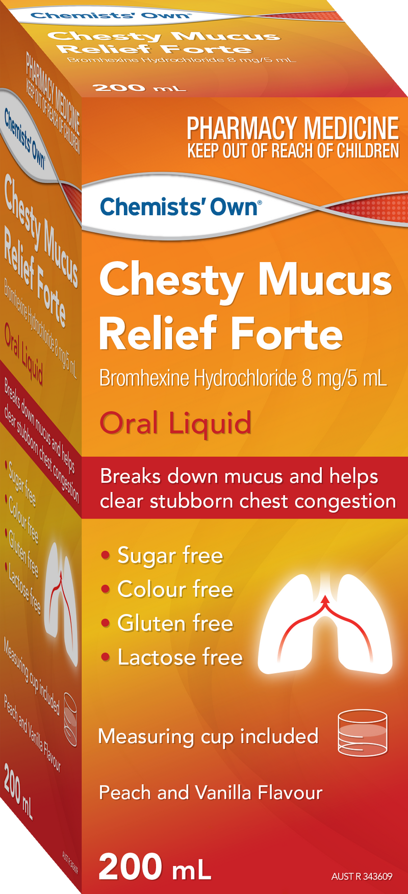 Chemists' Own Chesty Mucus Relief Forte Bottle 200ml