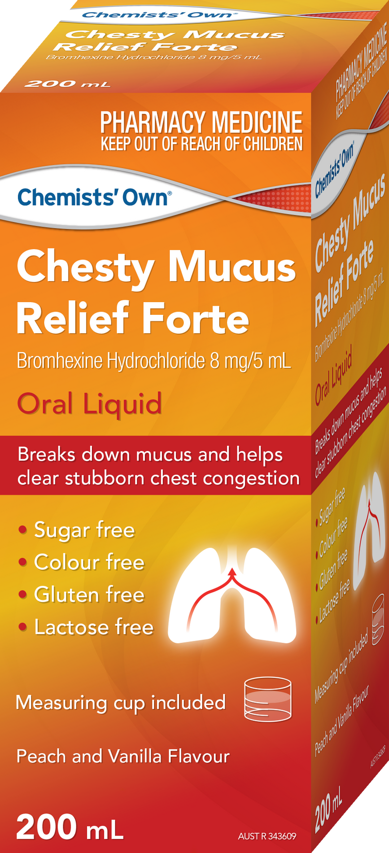 Chemists' Own Chesty Mucus Relief Forte Bottle 200ml