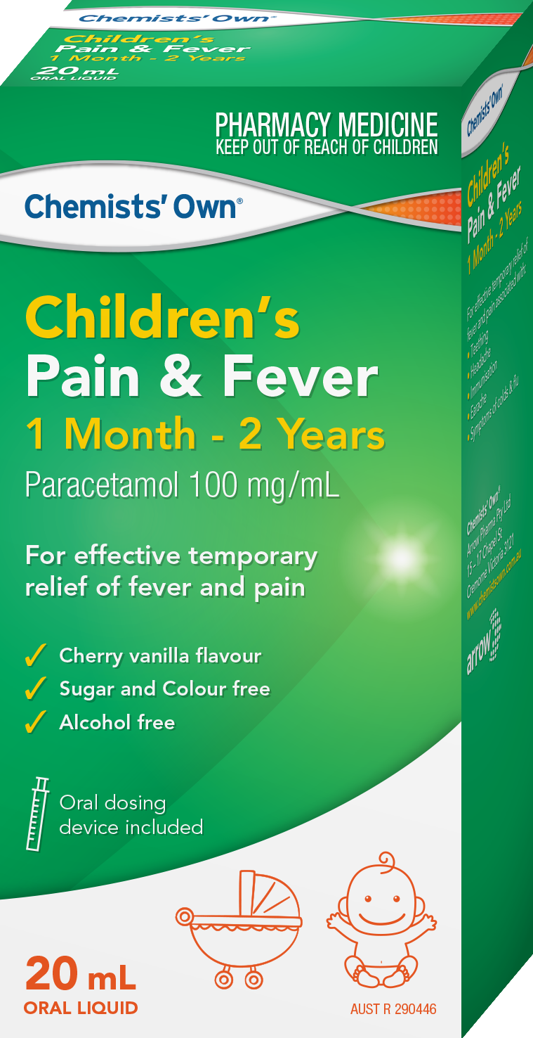 Chemists' Own Children's Paracetamol Pain & Fever 1M - 2Yrs 20ml