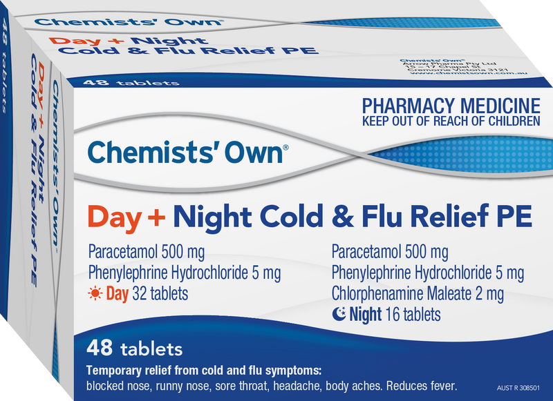 Chemist's Own Day + Night Cold & Flu Relief PE 48 Tablets