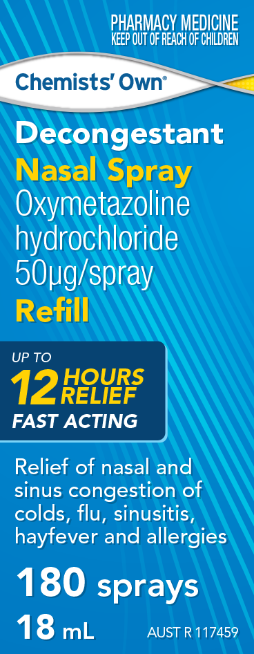 Chemist's Own Decongestant Nasal Spray Refill 180 Sprays