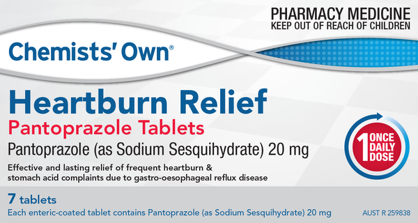 Chemists' Own Heartburn Relief Pantoprazole Tablets 20mg 7