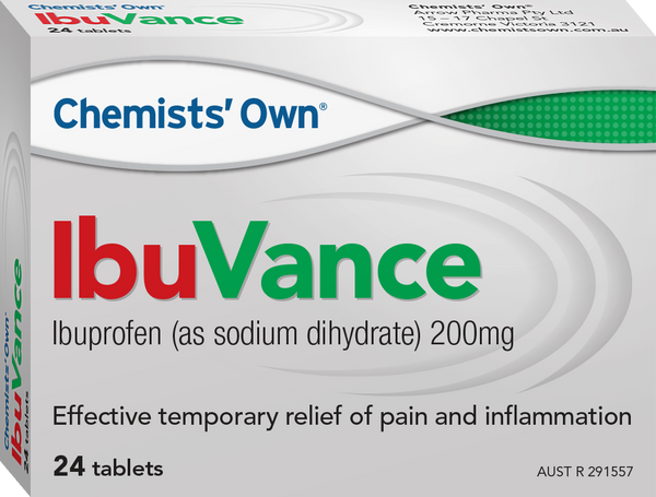 Chemists' Own IbuVance 200mg Tablets 24