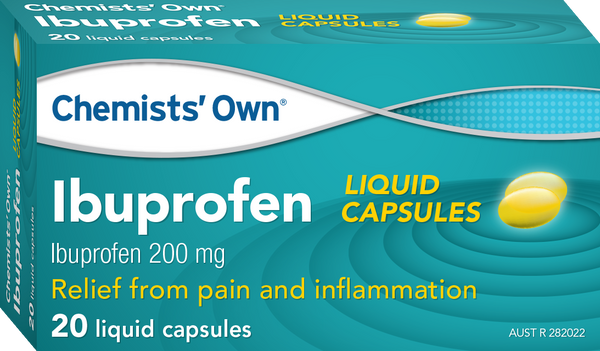 Chemists' Own Ibuprofen Liquid Caps 200mg 20