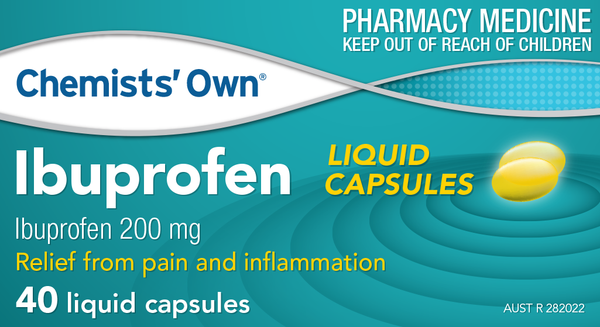 Chemists' Own Ibuprofen Liquid Caps 200mg 40