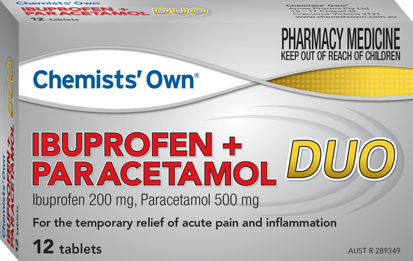 Chemists's Own Ibuprofen + Paracetamol Duo Tablets 12