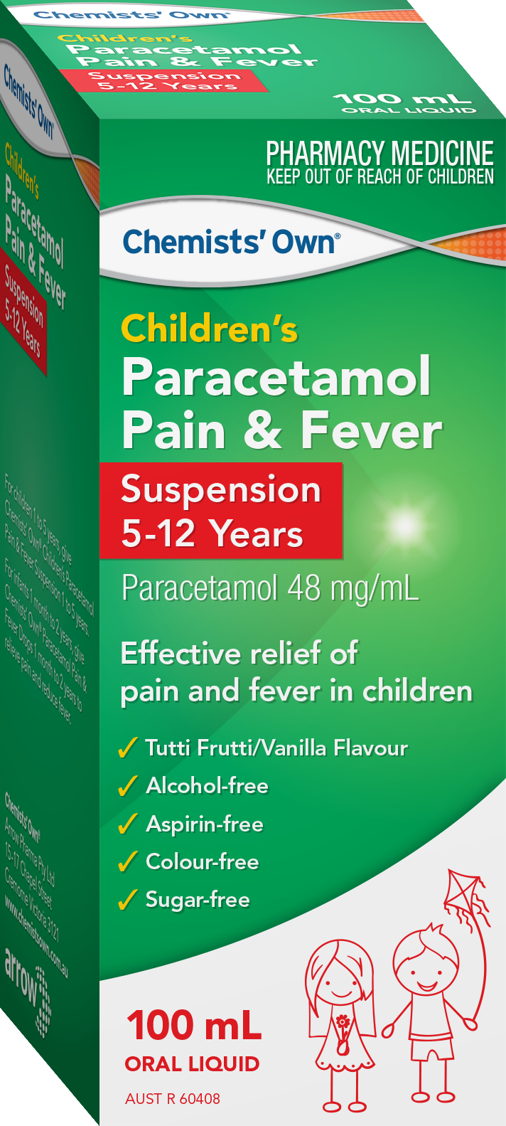 Chemists' Own Children's Paracetamol 5-12 Yrs Susp 100ml