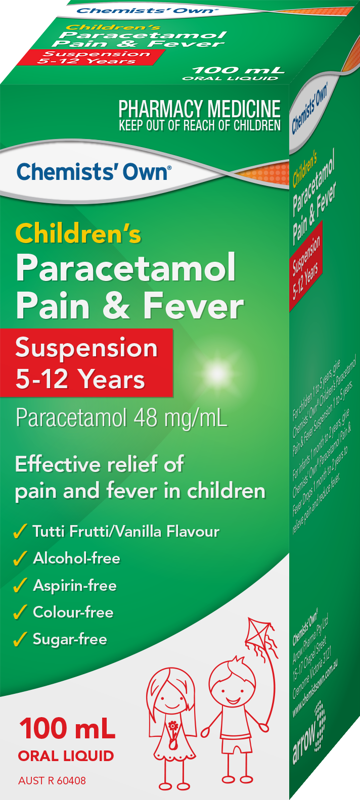 Chemists' Own Children's Paracetamol 5-12 Yrs Susp 100ml