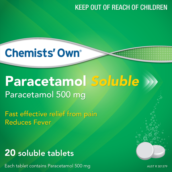 Chemists' Own Paracetamol Soluble Tablets 20