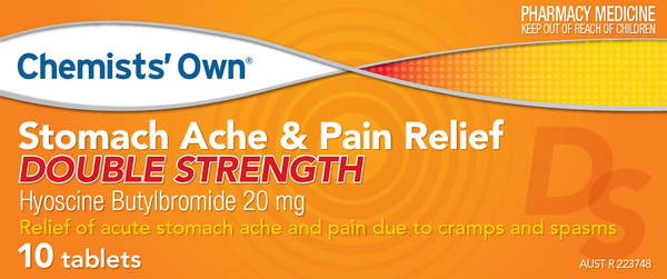 Chemists' Own Stomach Ache & Pain Double Strength 10 Tablets