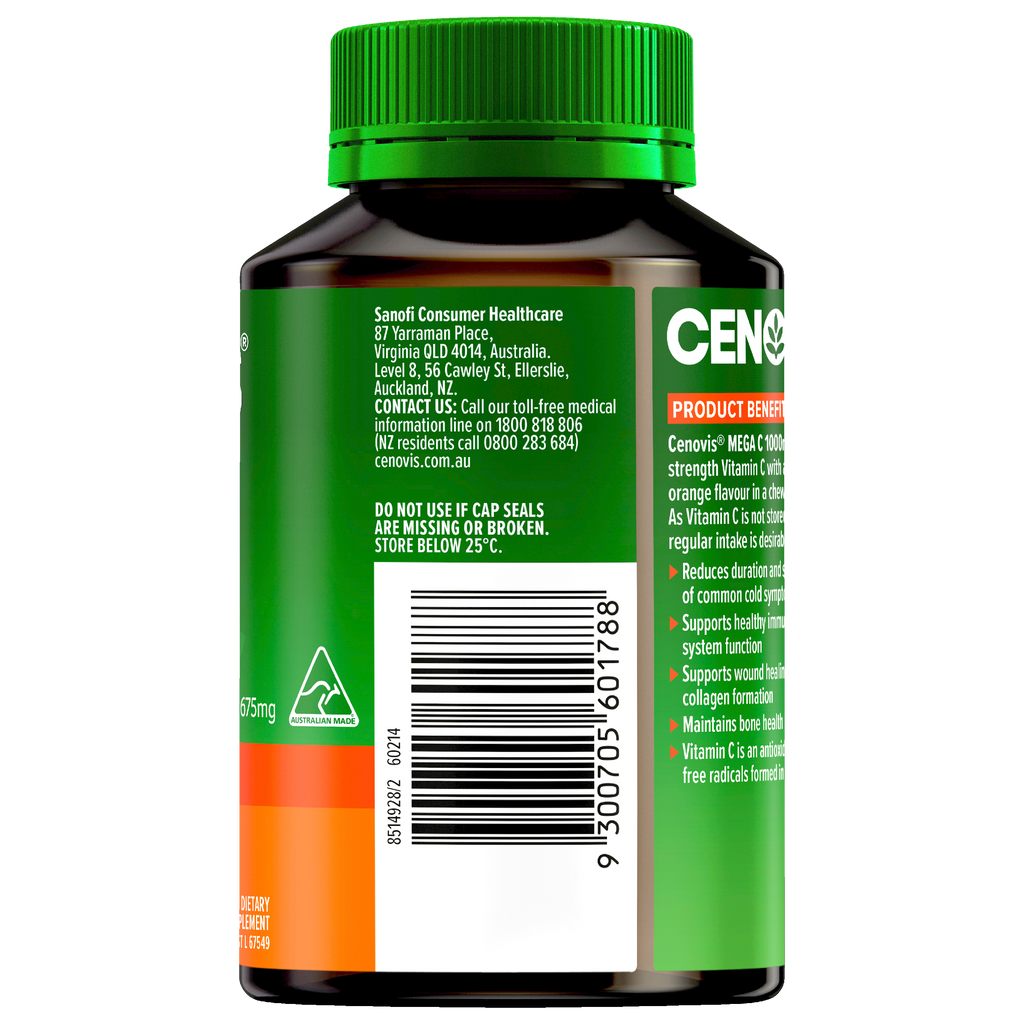 Cenovis Mega C 1000mg 60 Tablets