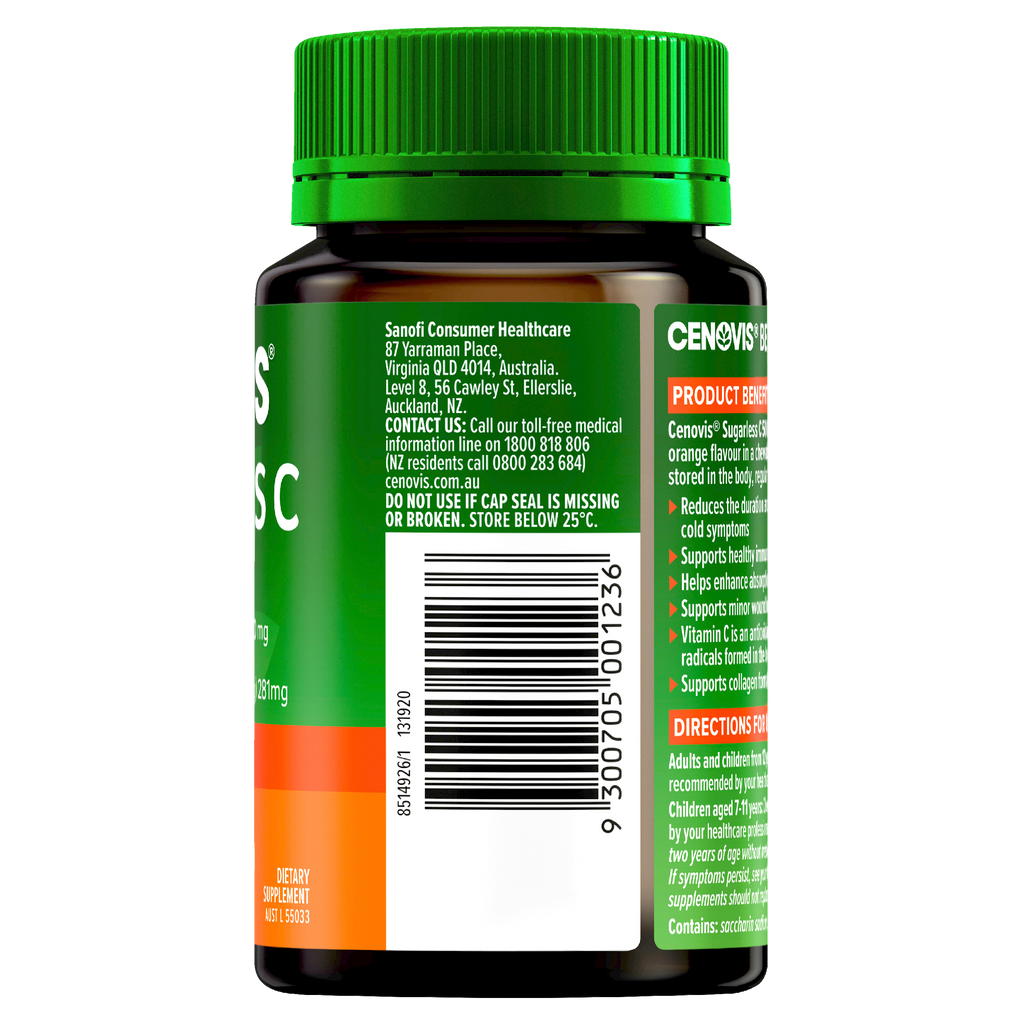 Cenovis Sugarless C 500mg 100 tabs