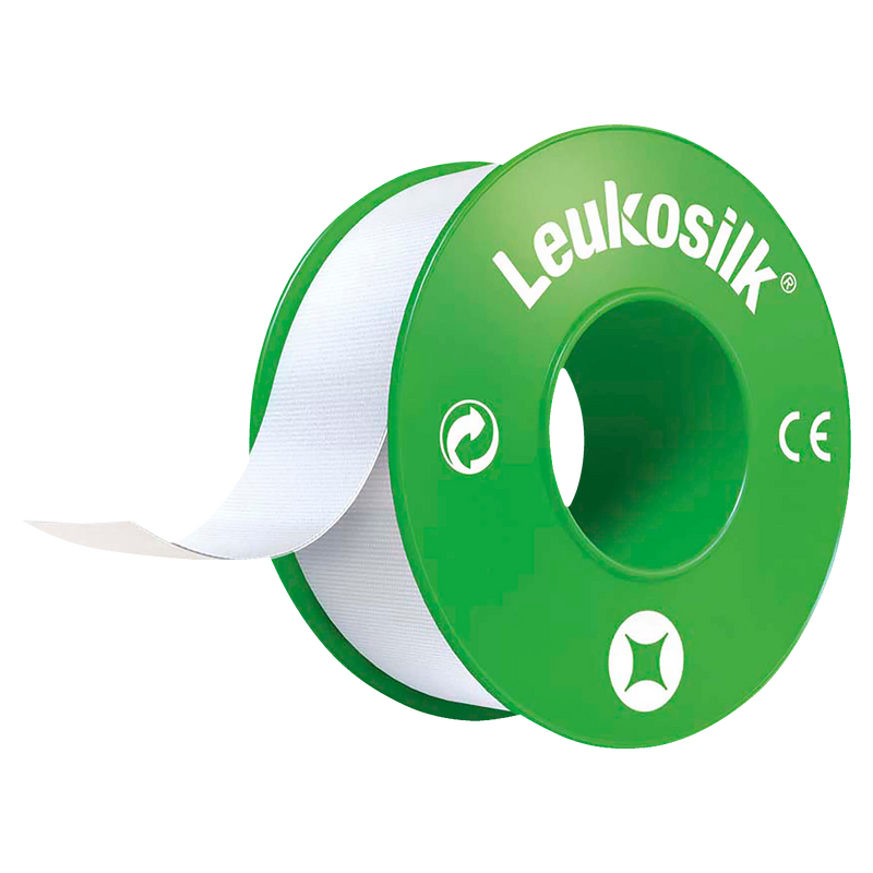 LEUKOSILK PLASTIC SNAP RING 1.25CM X 5M