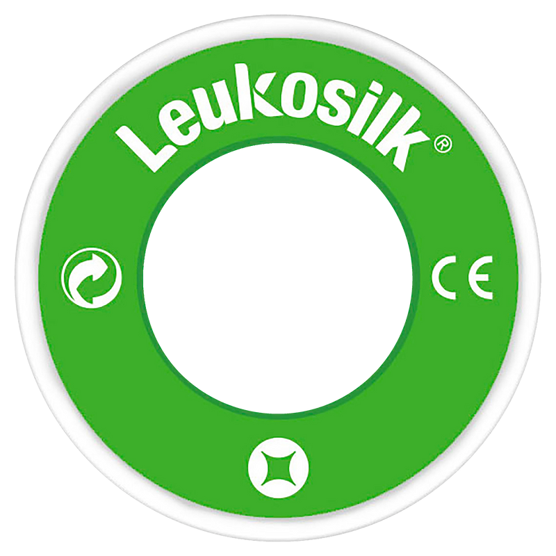LEUKOSILK PLASTIC SNAP RING 2.5CM X 5M 2