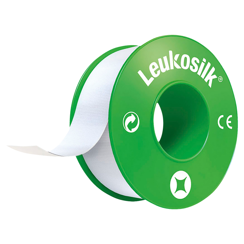 LEUKOSILK PLASTIC SNAP RING 2.5CM X 5M 2