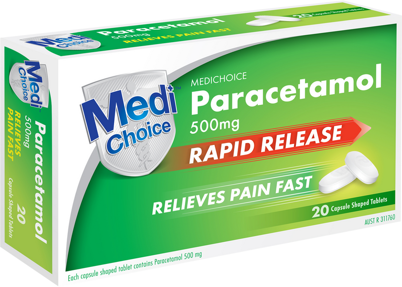 MediChoice Paracetamol Rapid Release 20 Tablets