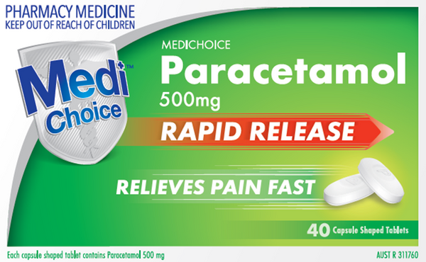 MediChoice Paracetamol Rapid Release 40 Tablets