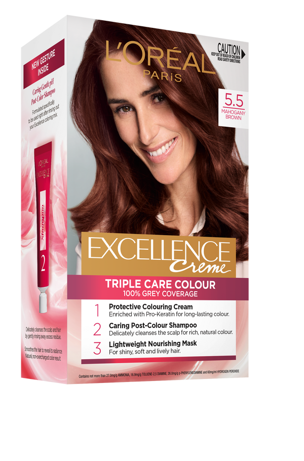 L'Oreal Excellence Creme 5.5 Mahogany Brown Hair Colour