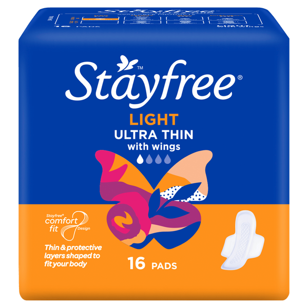 Stayfree Light Ultra Thin With Wings 16 Pads