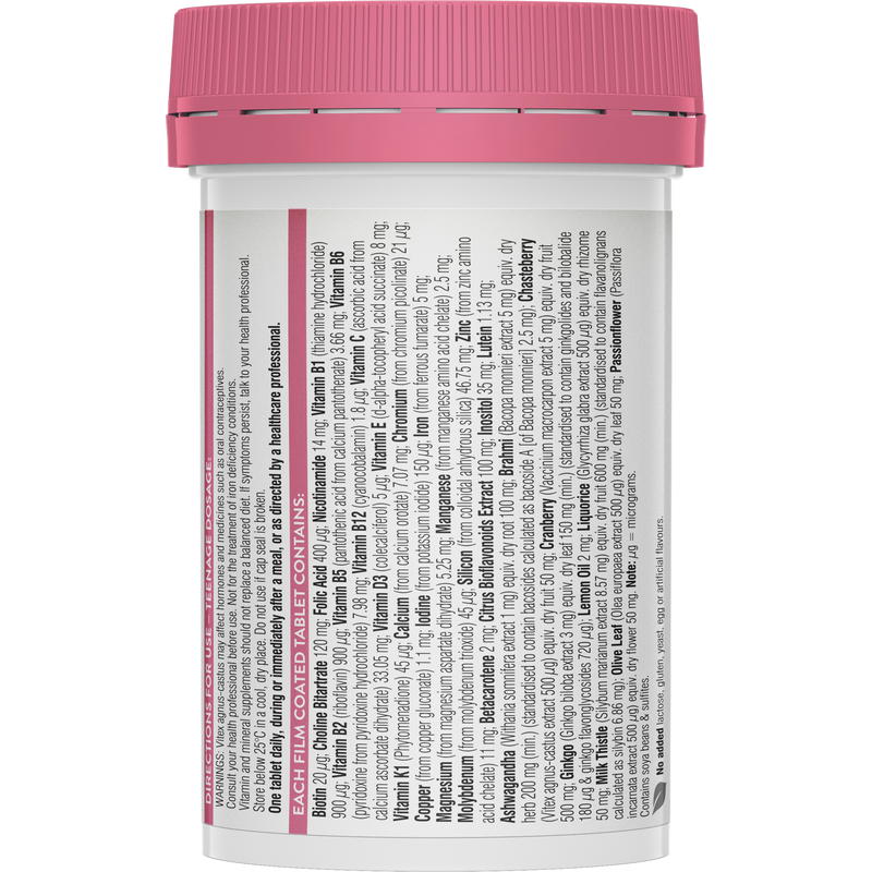 Swisse Ultivite Teenage Women's Multivitamin 60 Tablets