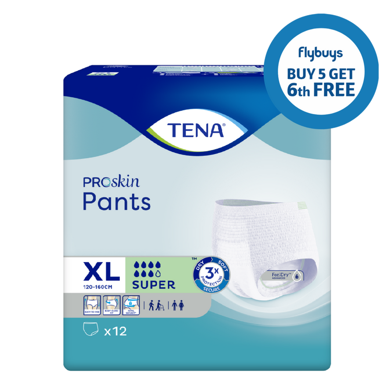 TENA ProSkin Pants Super Extra Large (XL) 12 Pack