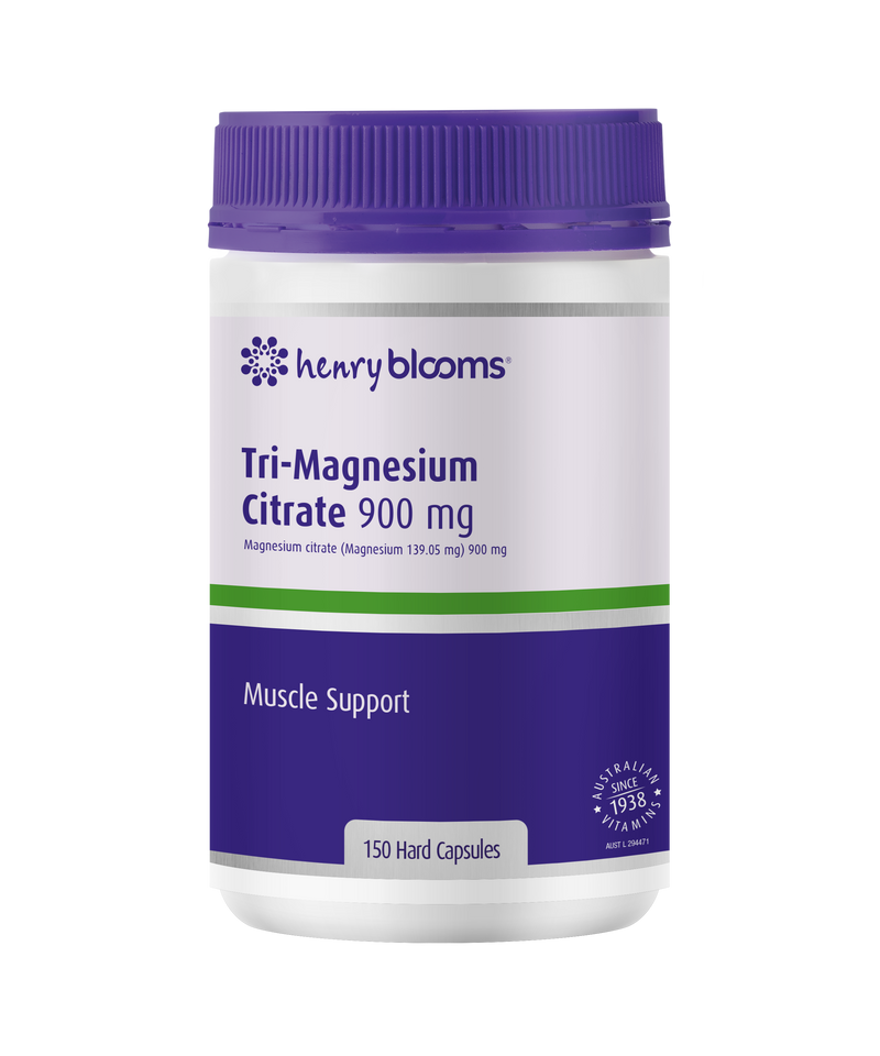 Henry Blooms Tri-Magnesium Citrate 900mg 150 Capsules